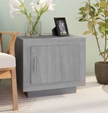 VidaXL Salontafel 51x50x45 cm bewerkt hout grijs sonoma eikenkleurig