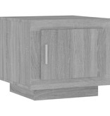 VidaXL Salontafel 51x50x45 cm bewerkt hout grijs sonoma eikenkleurig