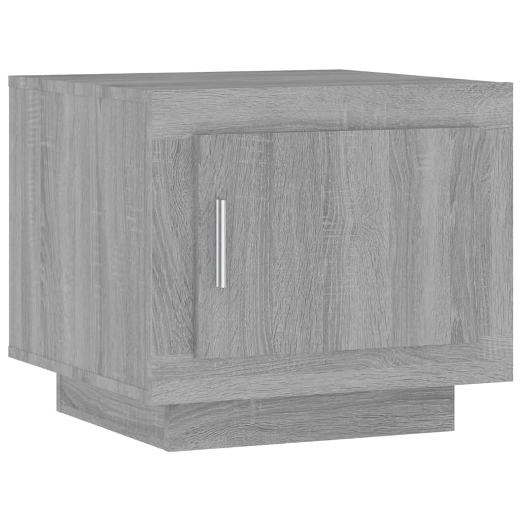 VidaXL Salontafel 51x50x45 cm bewerkt hout grijs sonoma eikenkleurig