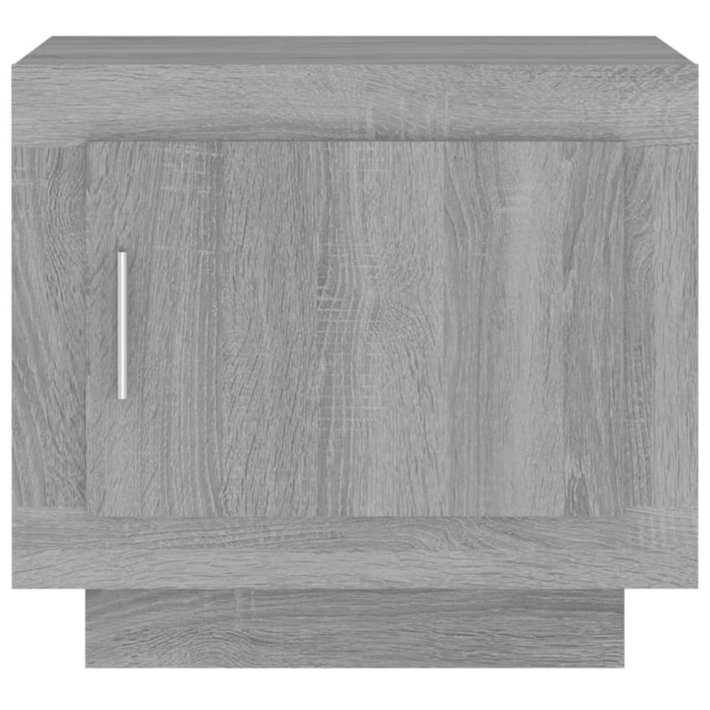 VidaXL Salontafel 51x50x45 cm bewerkt hout grijs sonoma eikenkleurig