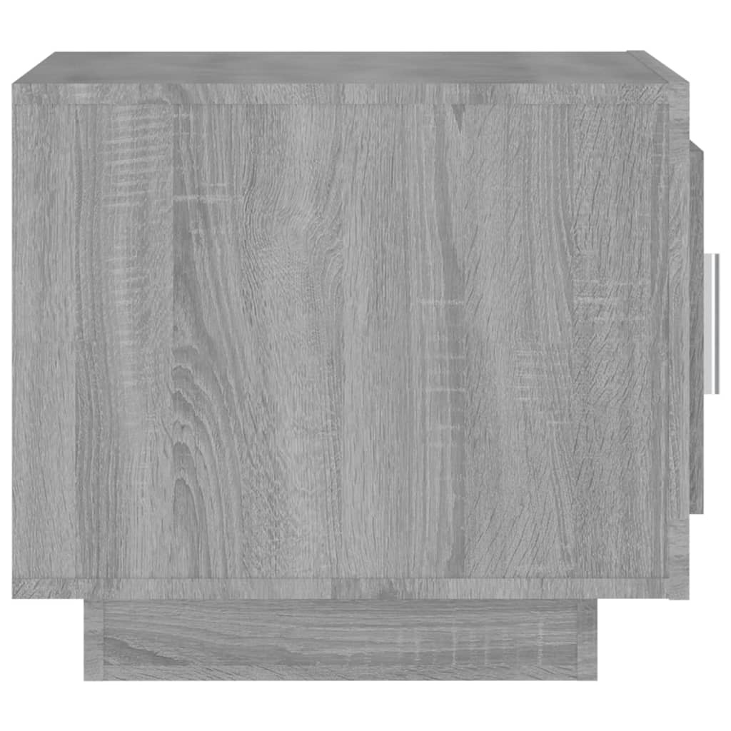 VidaXL Salontafel 51x50x45 cm bewerkt hout grijs sonoma eikenkleurig