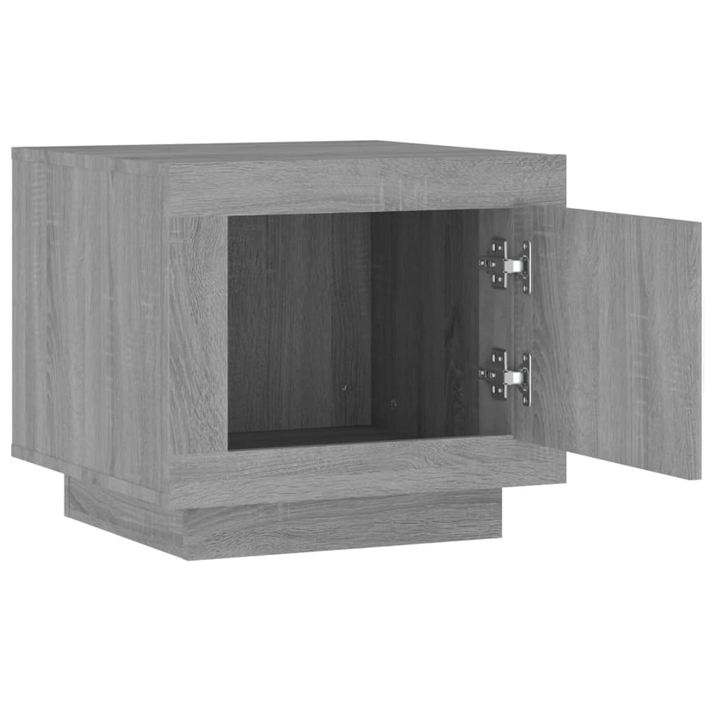 VidaXL Salontafel 51x50x45 cm bewerkt hout grijs sonoma eikenkleurig