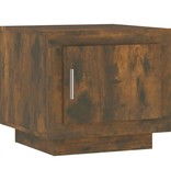 VidaXL Salontafel 51x50x45 cm bewerkt hout gerookt eikenkleurig