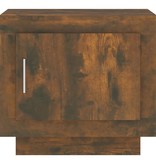 VidaXL Salontafel 51x50x45 cm bewerkt hout gerookt eikenkleurig