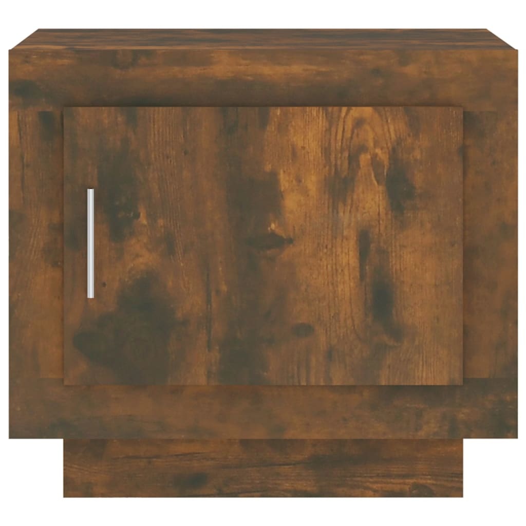 VidaXL Salontafel 51x50x45 cm bewerkt hout gerookt eikenkleurig