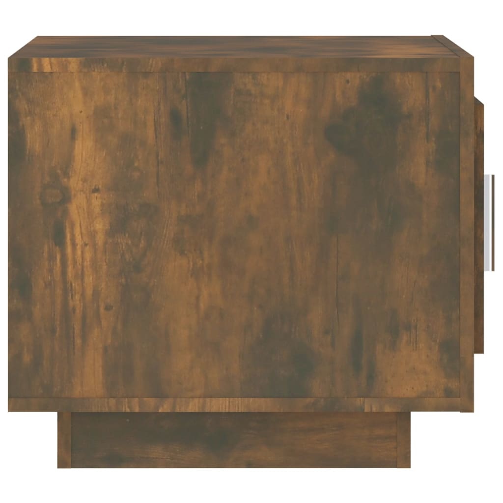 VidaXL Salontafel 51x50x45 cm bewerkt hout gerookt eikenkleurig