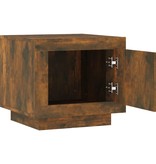 VidaXL Salontafel 51x50x45 cm bewerkt hout gerookt eikenkleurig