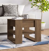VidaXL Salontafel 55,5x55x45 cm bewerkt hout bruineikenkleurig