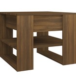 VidaXL Salontafel 55,5x55x45 cm bewerkt hout bruineikenkleurig