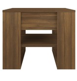 VidaXL Salontafel 55,5x55x45 cm bewerkt hout bruineikenkleurig