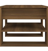 VidaXL Salontafel 55,5x55x45 cm bewerkt hout bruineikenkleurig