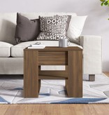 VidaXL Salontafel 55,5x55x45 cm bewerkt hout bruineikenkleurig