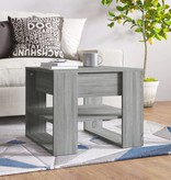 VidaXL Salontafel 55,5x55x45 cm bewerkt hout grijs sonoma eikenkleurig