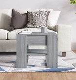 VidaXL Salontafel 55,5x55x45 cm bewerkt hout grijs sonoma eikenkleurig