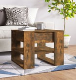 VidaXL Salontafel 55,5x55x45 cm bewerkt hout gerookt eikenkleurig