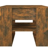 VidaXL Salontafel 55,5x55x45 cm bewerkt hout gerookt eikenkleurig