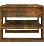 VidaXL Salontafel 55,5x55x45 cm bewerkt hout gerookt eikenkleurig