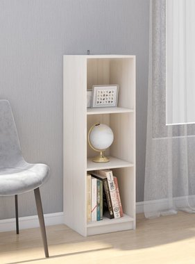 vidaXL Boekenkast/kamerscherm 36x33x110 cm massief grenenhout wit