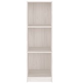 vidaXL Boekenkast/kamerscherm 36x33x110 cm massief grenenhout wit