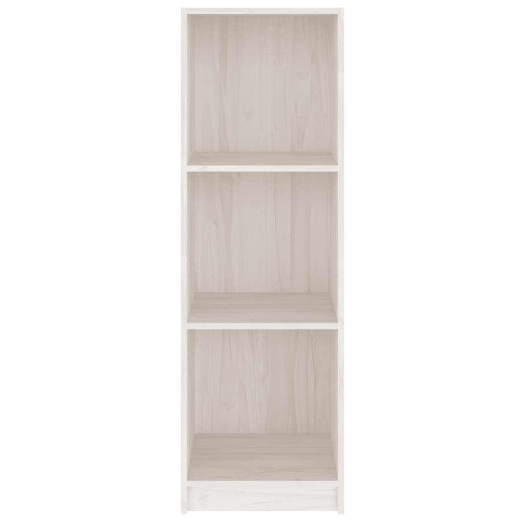 vidaXL Boekenkast/kamerscherm 36x33x110 cm massief grenenhout wit