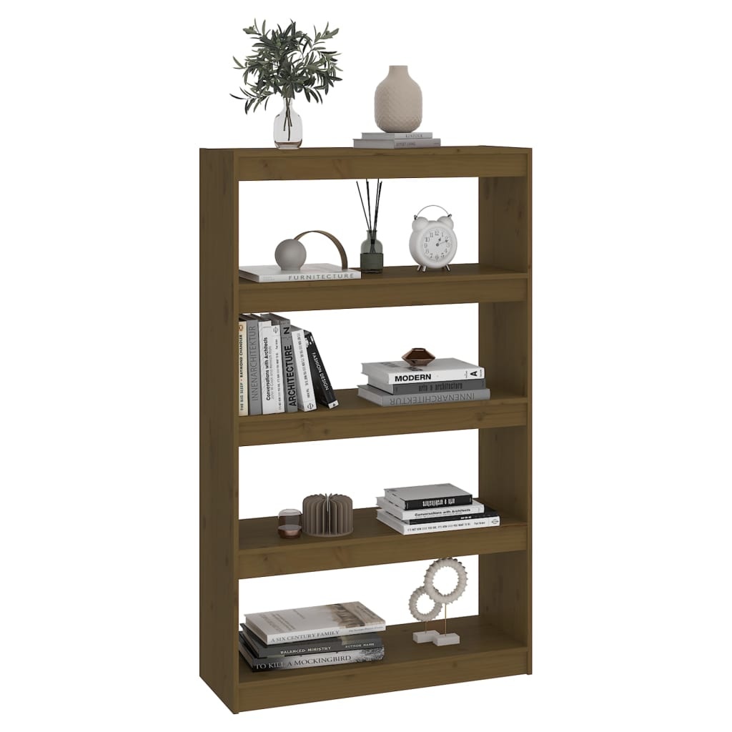 vidaXL Boekenkast/kamerscherm 80x30x135,5 cm grenenhout honingbruin