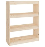 vidaXL Boekenkast/kamerscherm 80x30x103,5 cm massief grenenhout