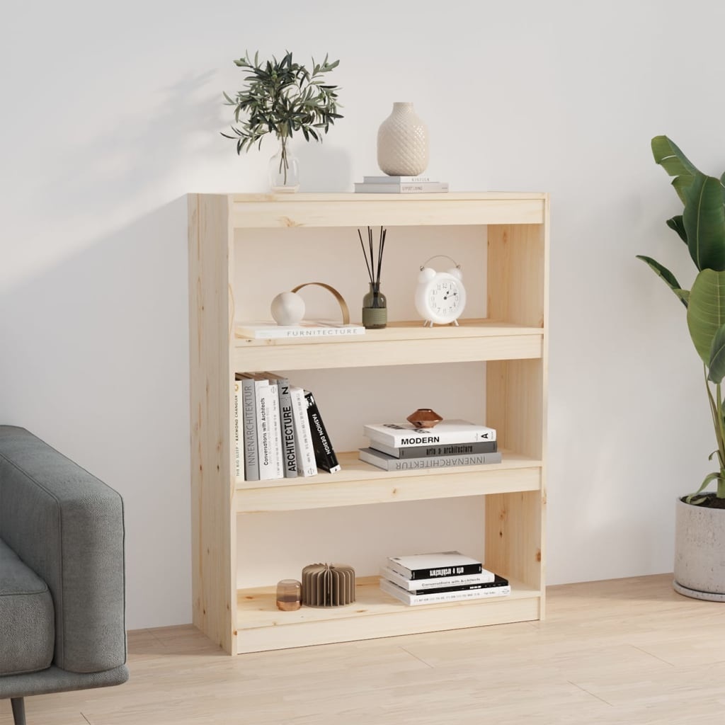 vidaXL Boekenkast/kamerscherm 80x30x103,5 cm massief grenenhout