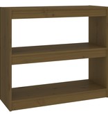 vidaXL Boekenkast/kamerscherm 80x30x71,5 cm grenenhout honingbruin