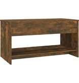 vidaXL Salontafel 102x50x52,5 cm bewerkt hout gerookt eikenkleurig