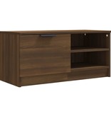 vidaXL Tv-meubel 80x35x36,5 cm bewerkt hout bruineikenkleurig