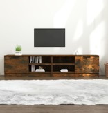 vidaXL Tv-meubelen 2 st 80x35x36,5 cm bewerkt hout gerookt eikenkleur