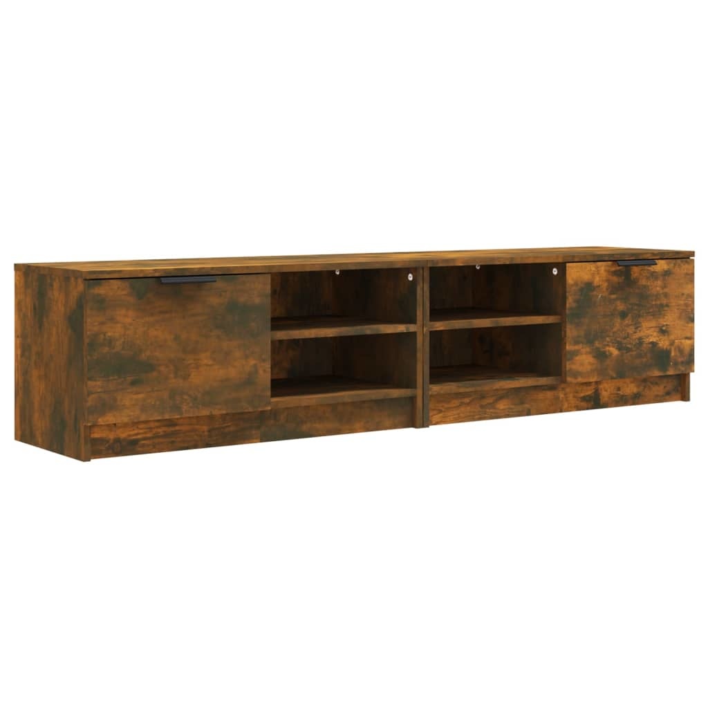 vidaXL Tv-meubelen 2 st 80x35x36,5 cm bewerkt hout gerookt eikenkleur