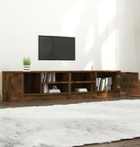 vidaXL Tv-meubelen 2 st 80x35x36,5 cm bewerkt hout gerookt eikenkleur