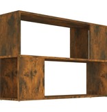 vidaXL Boekenkast 100x24x63 cm bewerkt hout gerookt eikenkleurig