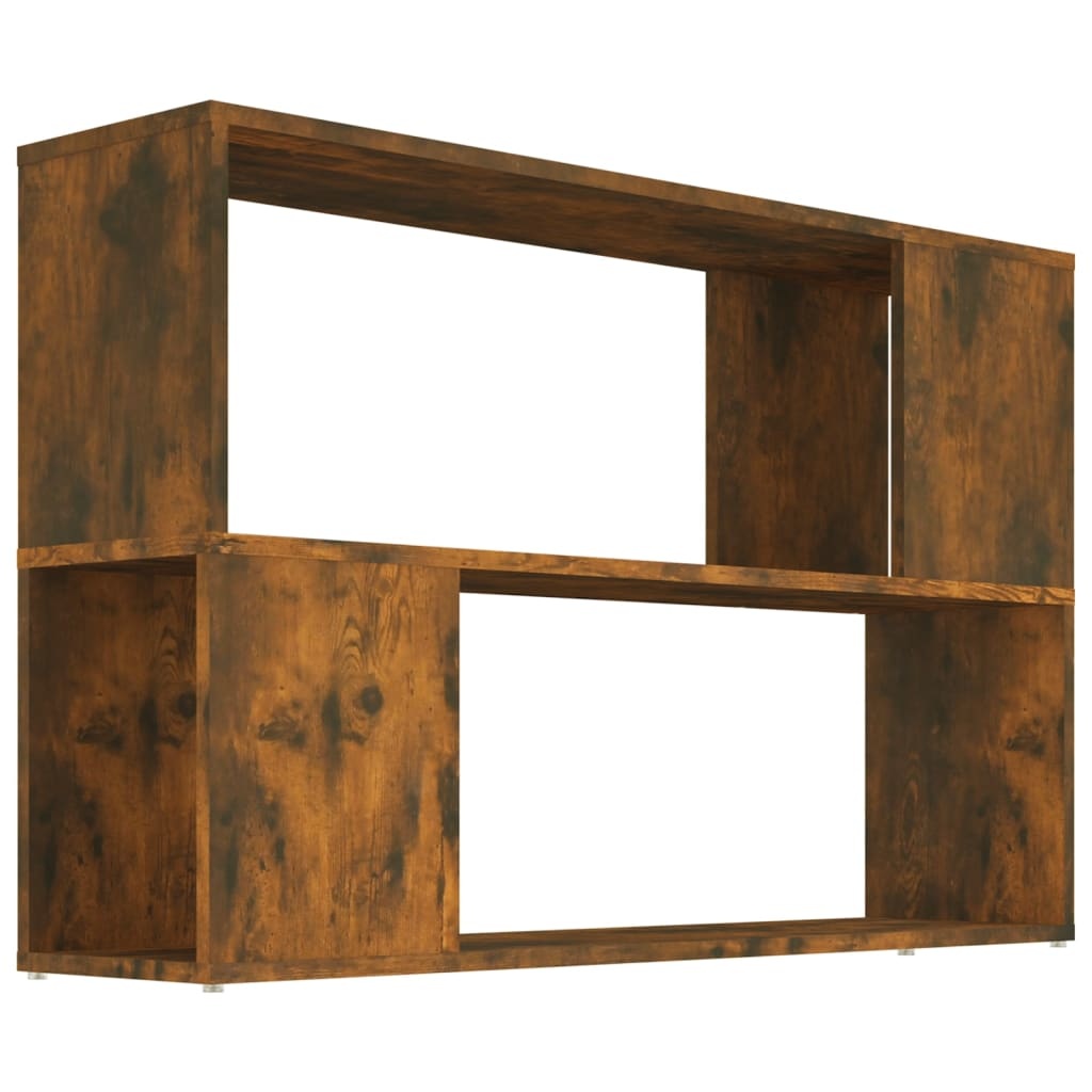 vidaXL Boekenkast 100x24x63 cm bewerkt hout gerookt eikenkleurig