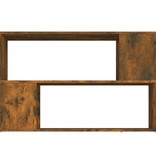 vidaXL Boekenkast 100x24x63 cm bewerkt hout gerookt eikenkleurig