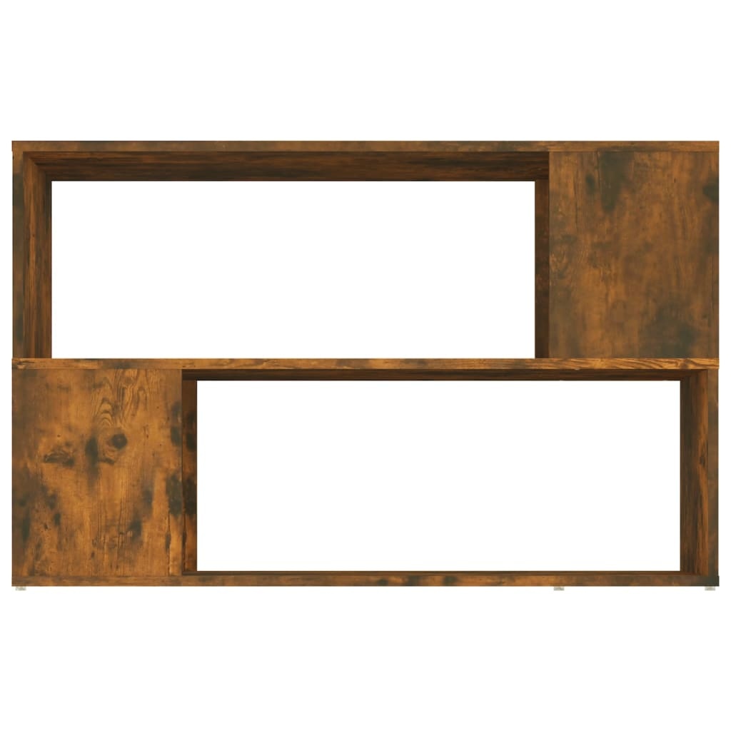 vidaXL Boekenkast 100x24x63 cm bewerkt hout gerookt eikenkleurig