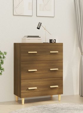 VidaXL Dressoir 70x34x90 cm bewerkt hout bruineikenkleurig