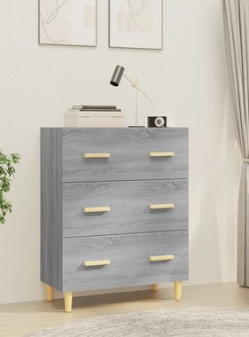 VidaXL Dressoir 70x34x90 cm bewerkt hout grijs sonoma eikenkleurig