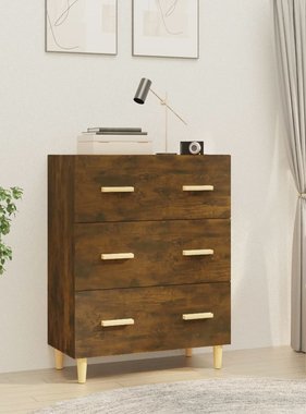 VidaXL Dressoir 70x34x90 cm bewerkt hout gerookt eikenkleurig