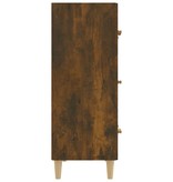 VidaXL Dressoir 70x34x90 cm bewerkt hout gerookt eikenkleurig