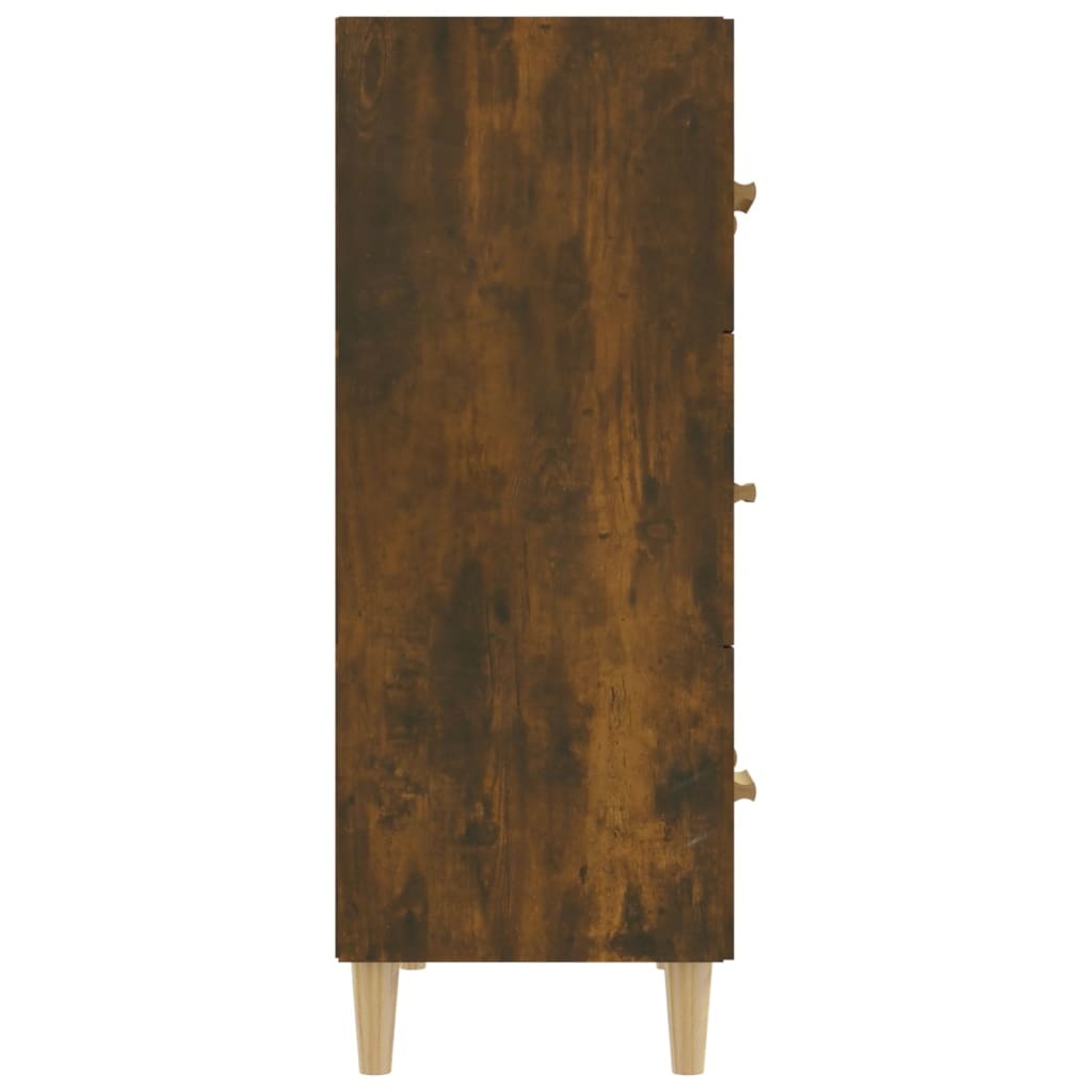 VidaXL Dressoir 70x34x90 cm bewerkt hout gerookt eikenkleurig