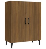 VidaXL Dressoir 70x34x90 cm bewerkt hout bruineikenkleurig