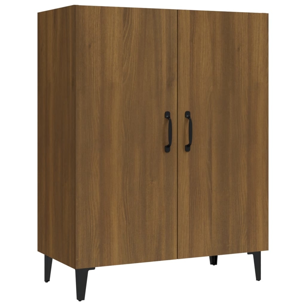 VidaXL Dressoir 70x34x90 cm bewerkt hout bruineikenkleurig