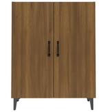 VidaXL Dressoir 70x34x90 cm bewerkt hout bruineikenkleurig