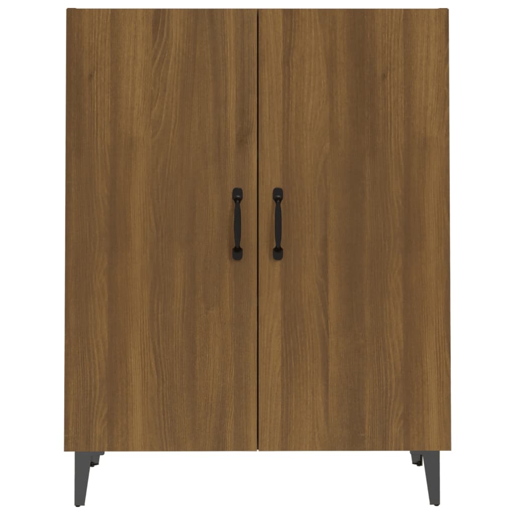 VidaXL Dressoir 70x34x90 cm bewerkt hout bruineikenkleurig