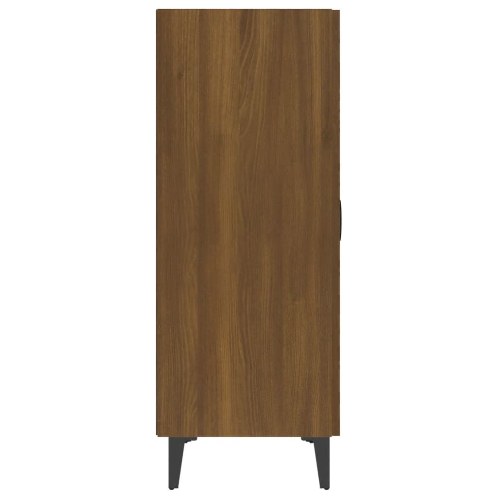 VidaXL Dressoir 70x34x90 cm bewerkt hout bruineikenkleurig