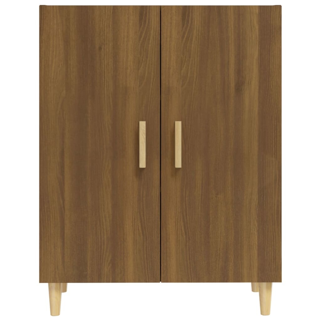 VidaXL Dressoir 70x34x90 cm bewerkt hout bruineikenkleurig