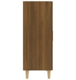 VidaXL Dressoir 70x34x90 cm bewerkt hout bruineikenkleurig