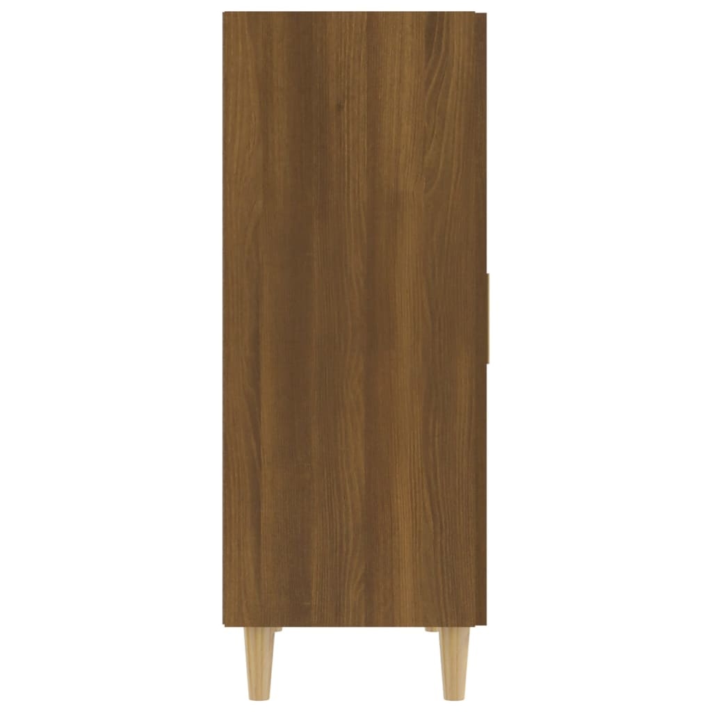 VidaXL Dressoir 70x34x90 cm bewerkt hout bruineikenkleurig